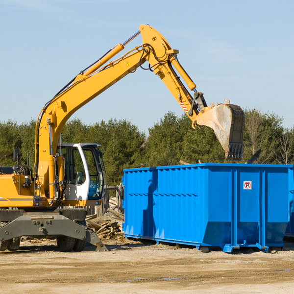 can i choose the location where the residential dumpster will be placed in Lisbon Maryland